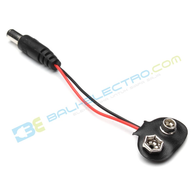 Jual Battery Clip 9V + Jack di Denpasar Bali