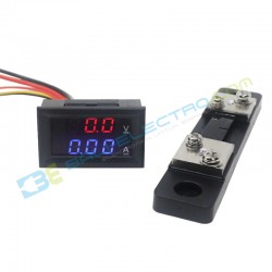 Jual Volt & Amp Meter 50A + Shunt di Denpasar Bali