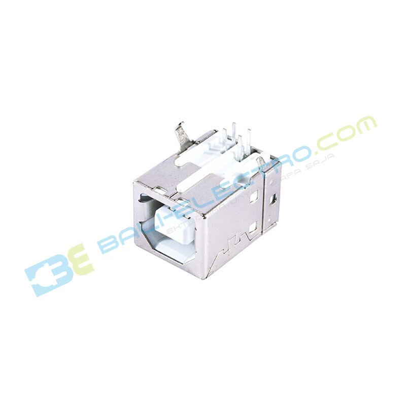Jual USB Socket Tipe D B Female 90 Degree Putih di Denpasar Bali