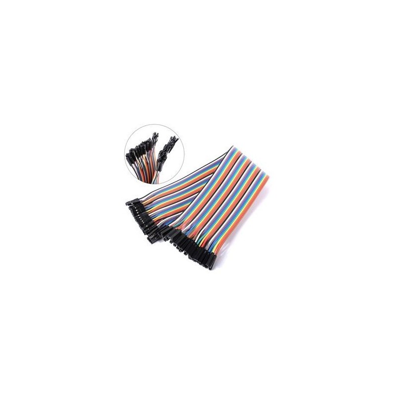 Bali Electro - Jual Kabel Dupont 40 Pin F – F (20 cm) di Denpasar - Bali
