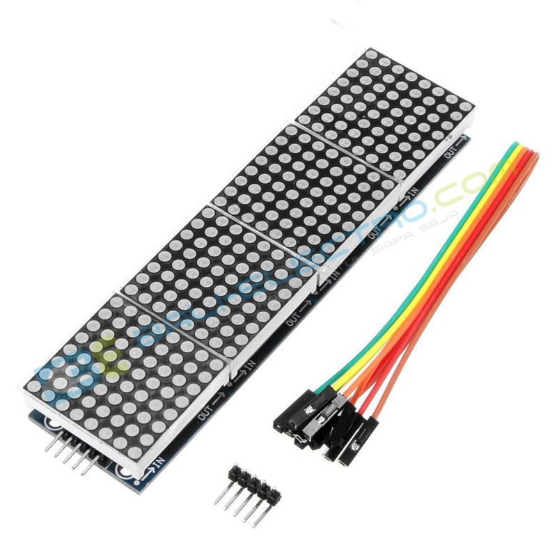 Jual 4x LED Matrix MAX7219 – Merah di Denpasar Bali