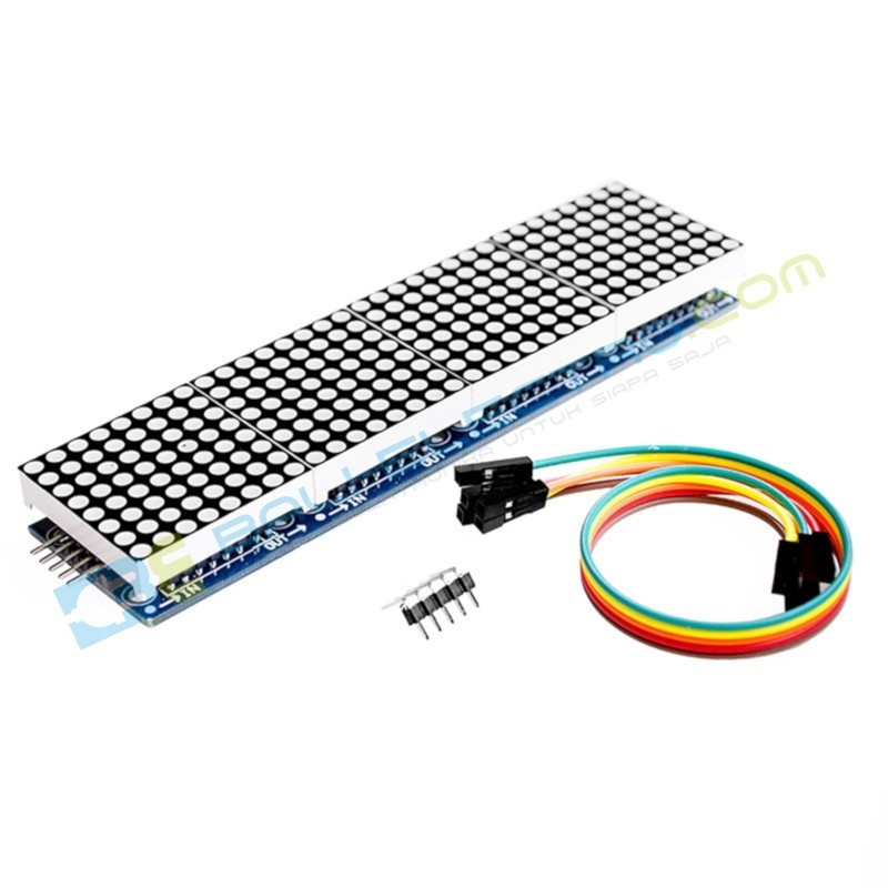 Jual 4x LED Matrix MAX7219 – Biru di Denpasar Bali