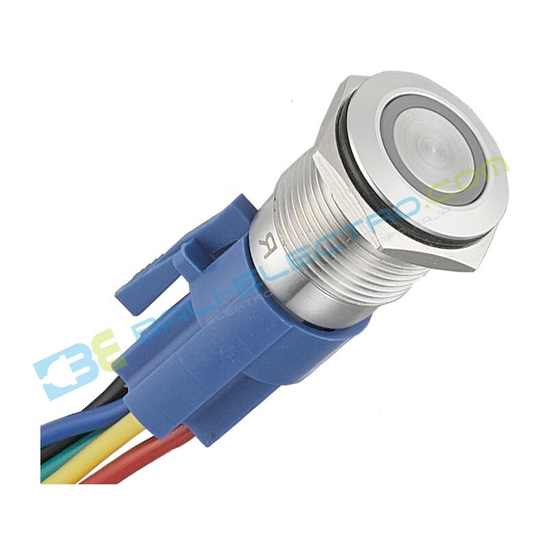 Jual Saklar Tekan Lampu 3-6V : Biru di Denpasar Bali