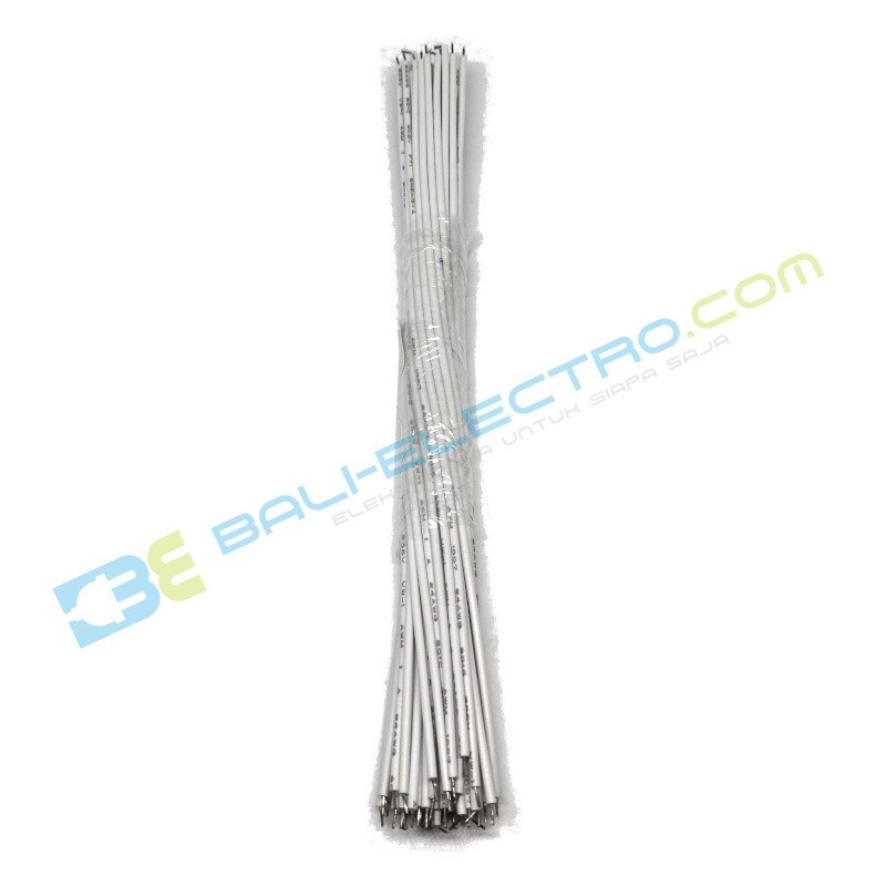 Jual Kabel 24AWG 15CM – Putih di Denpasar Bali