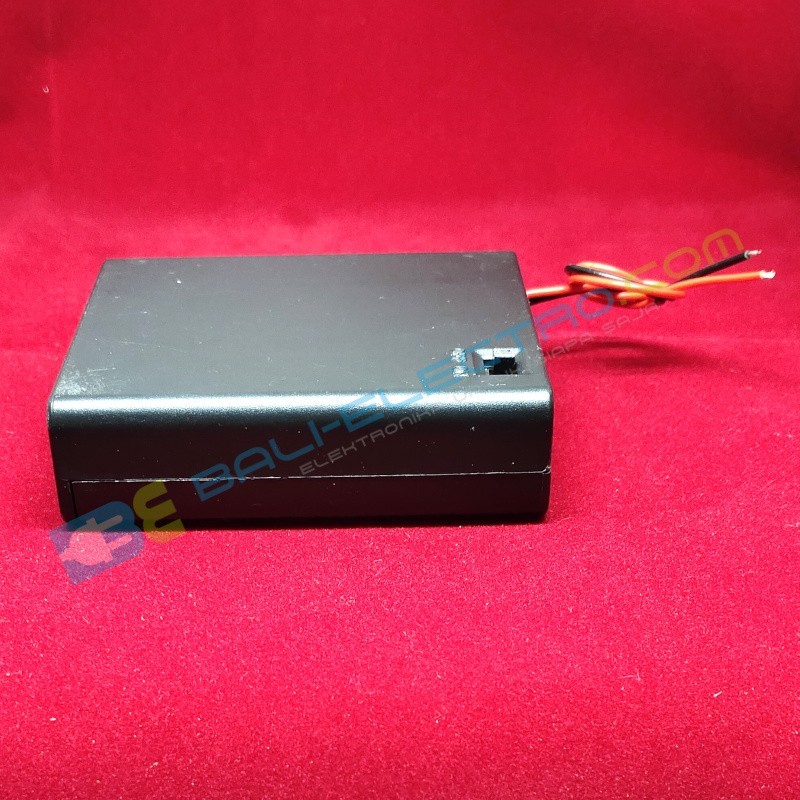 Jual Battery Holder 4x AA + Penutup di Denpasar Bali