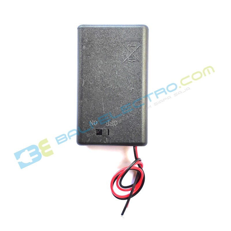 Jual Battery Holder 3x  AAA + Penutup di Denpasar Bali