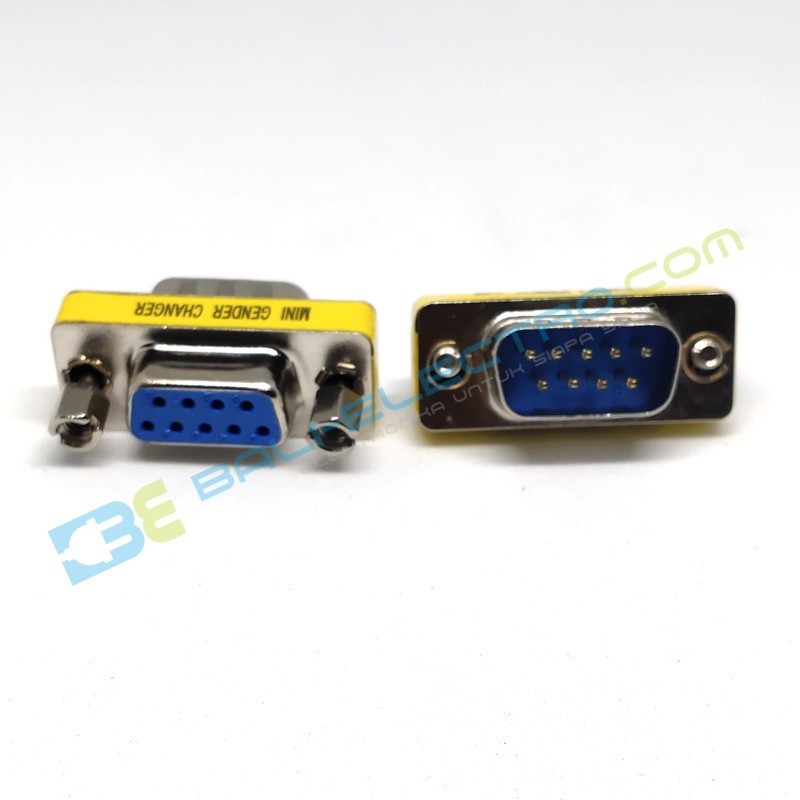 Jual Konverter RS232 DB9 - Male to Female di Denpasar Bali