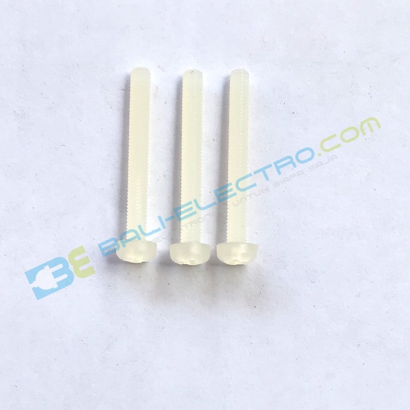 Jual Mur Plastik Phillips – M3*25 di Denpasar Bali