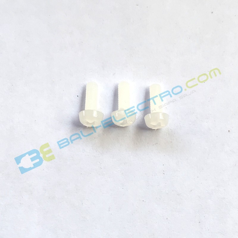Jual Mur Plastik Phillips - M3*8  di Denpasar Bali