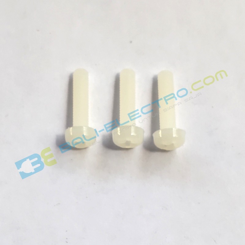 Jual Mur Plastik Phillips - M3*12 di Denpasar Bali