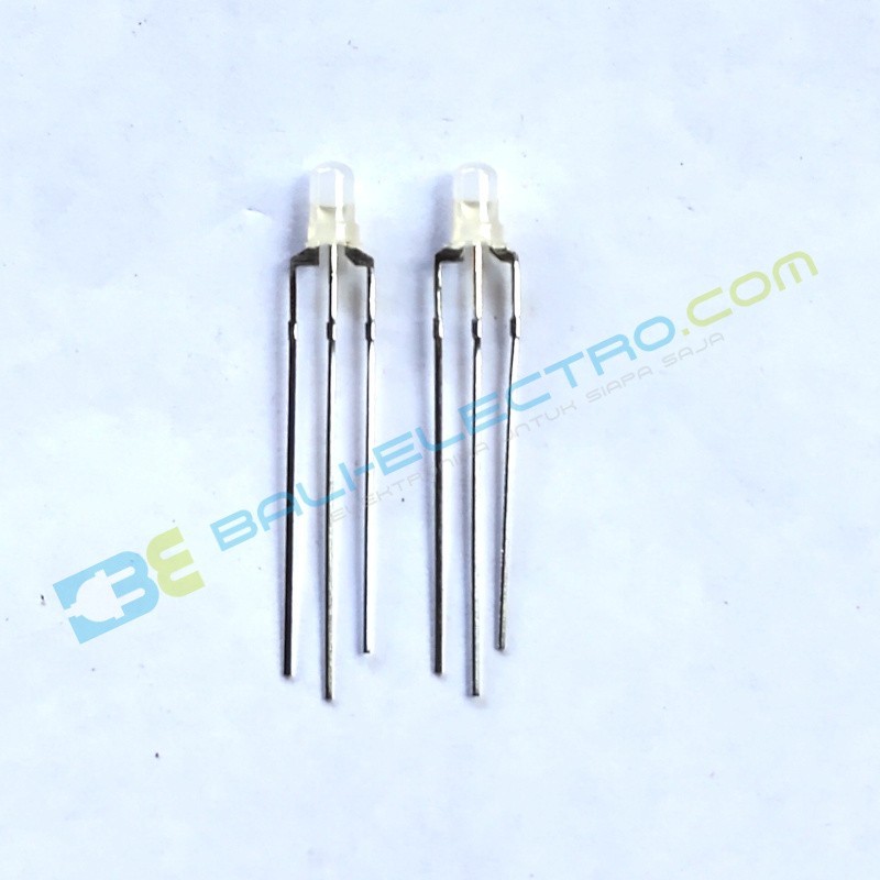 Jual LED 3mm 2 Warna Merah Hijau CA di Denpasar Bali