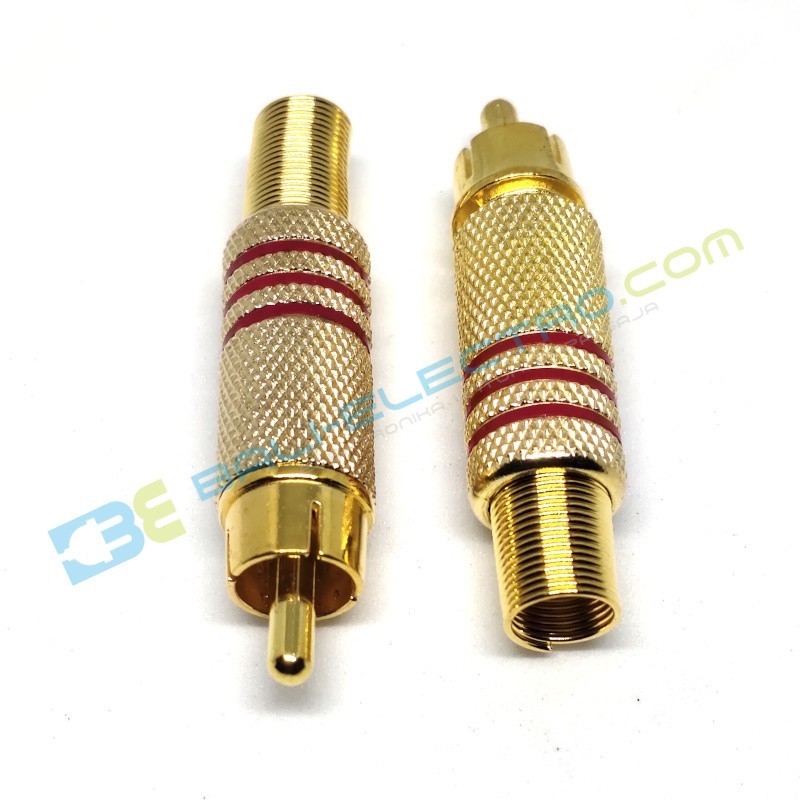 Jual Jack RCA Gold – Merah di Denpasar Bali