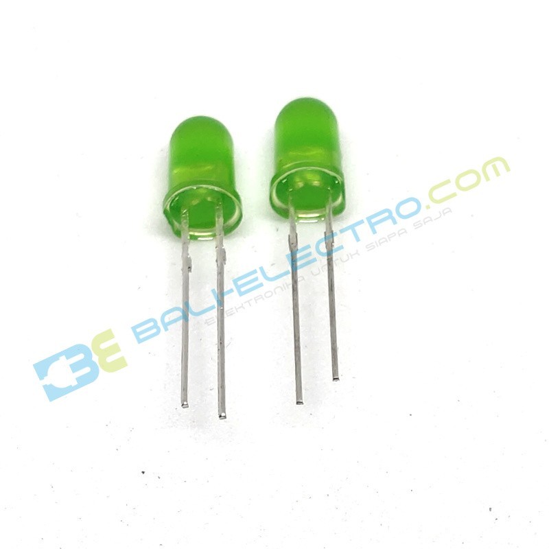 Jual LED Hijau 5mm x10 di Denpasar Bali