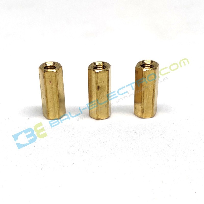 Jual Hex Spacer M3 F-F – 12mm  di Denpasar Bali