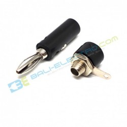 Jual Jack Banana Hitam M+F – 4mm di Denpasar Bali