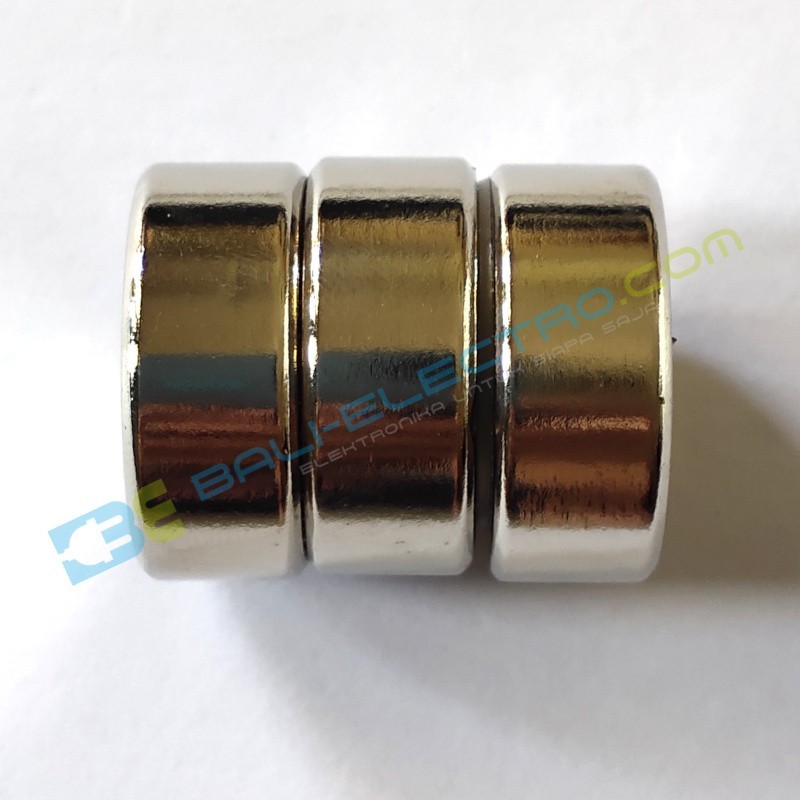 Jual Magnet Neodymium Bulat 25x10 mm di Denpasar Bali