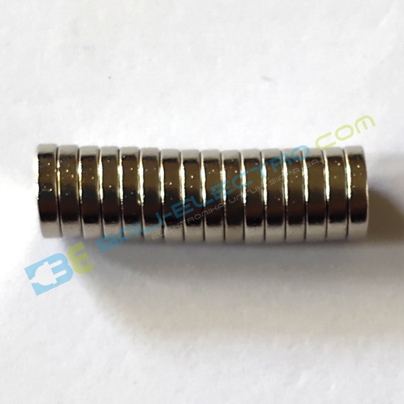 Jual Magnet Neodymium Bulat 6x1.5 mm  di Denpasar Bali