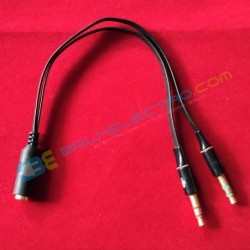 Jual Konverter Kable Headset - Hitam  di Denpasar Bali