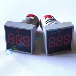 Jual Voltmeter AC 20-500V – Merah di Denpasar Bali