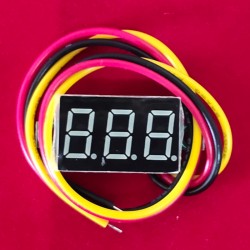 Jual Voltmeter DC 3 Wire 0.36” 0-100 V Biru di Denpasar Bali