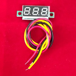 Jual Voltmeter DC 3 Wire 0.28” 0-100 V Biru di Denpasar Bali