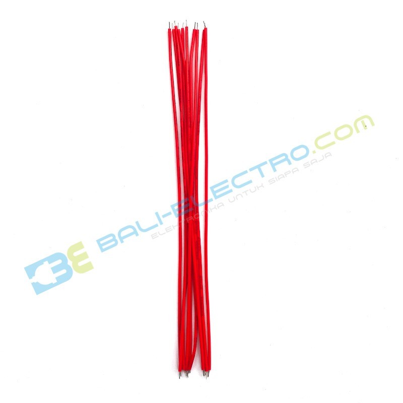 Jual Kabel 26AWG 15CM – Merah di Denpasar Bali