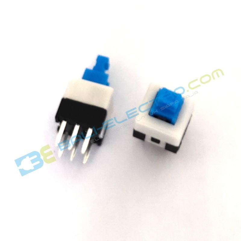 Jual Push Button 6 Pin 7x7 + Pengunci di Denpasar Bali