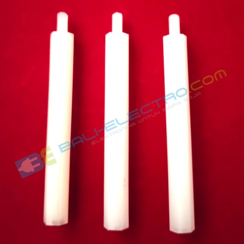 Jual Hex Spacer Nilon  M3 MF 50+6mm di Denpasar Bali