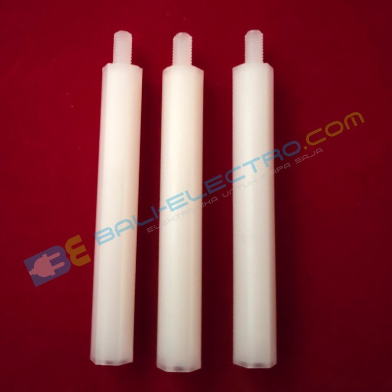 Jual Hex Spacer Nilon M3 MF 45+6mm di Denpasar Bali