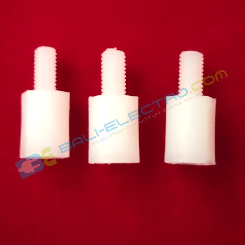 Jual Hex Spacer Nilon M3 MF 8+6mm di Denpasar Bali