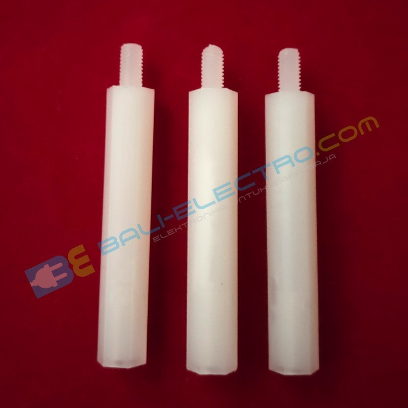 Jual Hex Spacer Nilon M3 MF 35+6mm di Denpasar Bali