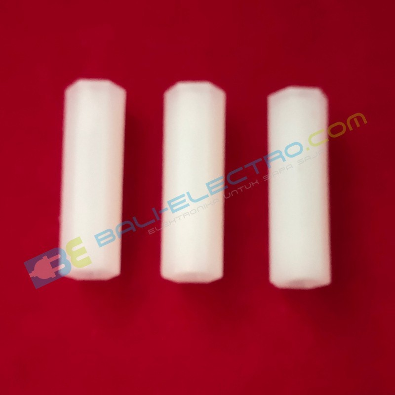 Jual Hex Spacer Nilon M3 FF-20mm di Denpasar Bali