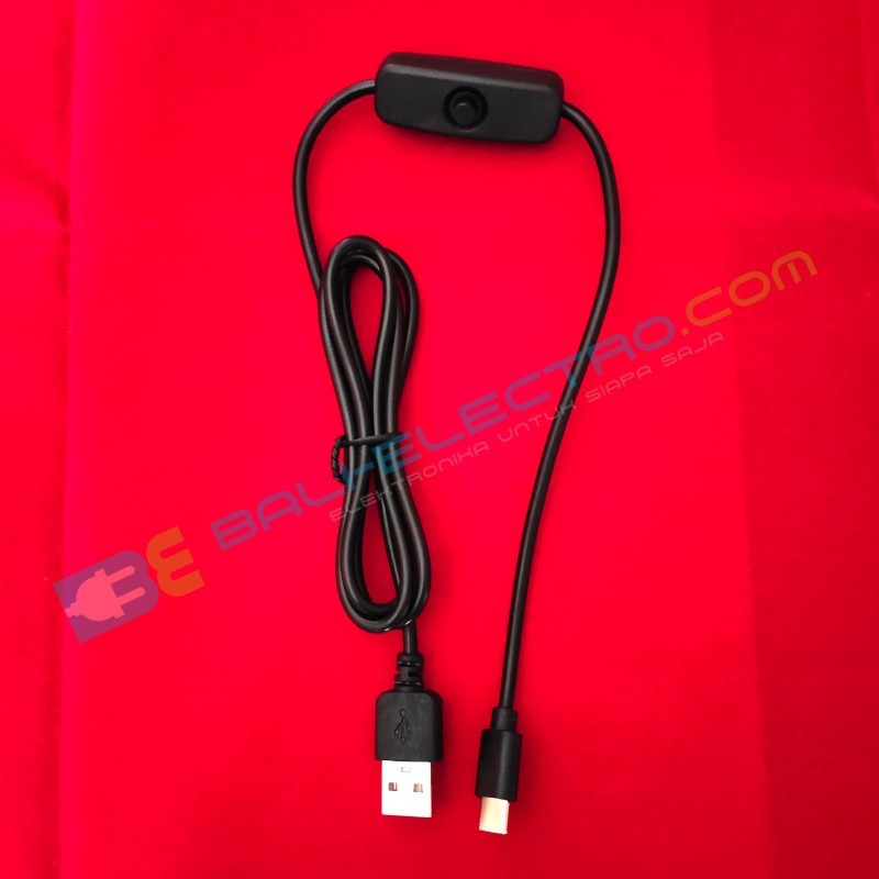 Jual Kabel Power Raspberry Pi 4B 5V3A + Saklar di Denpasar Bali