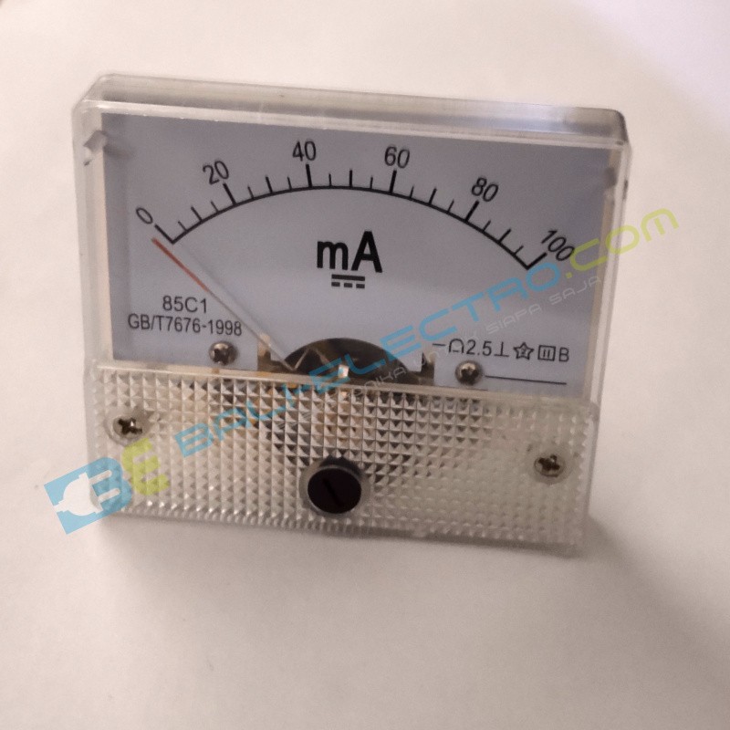 Jual Voltmeter Arus Mekanis DC/100mA di Denpasar Bali