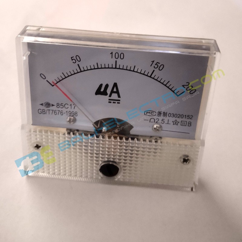 Jual Voltmeter Arus Mekanis DC/200uA di Denpasar Bali