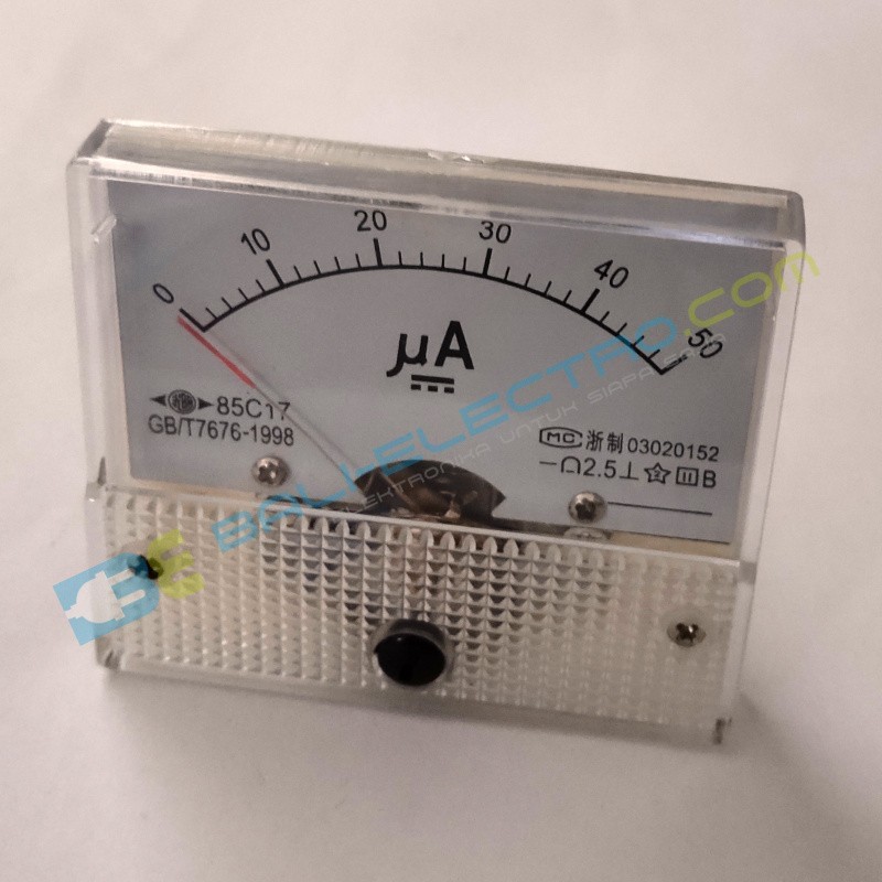 Jual Voltmeter Arus Mekanis DC/50uA di Denpasar Bali