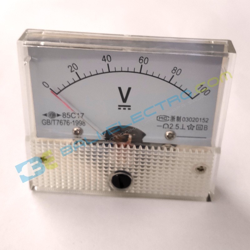 Jual VoltMeter Mekanis DC 100V  di Denpasar Bali