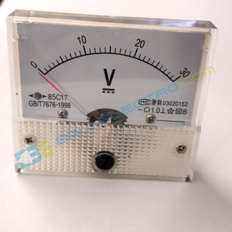 Jual Voltmeter Mekanis DC 30V di Denpasar Bali