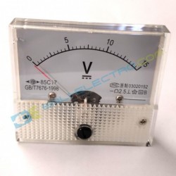 Jual Voltmeter Mekanis DC 15V di Denpasar Bali