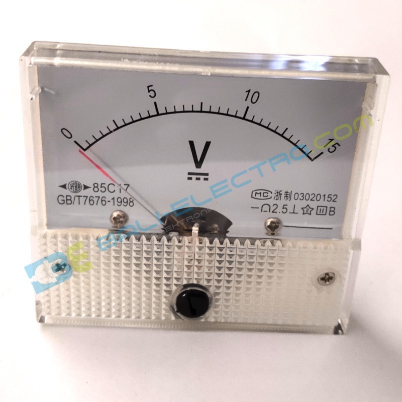 Jual Voltmeter Mekanis DC 15V di Denpasar Bali
