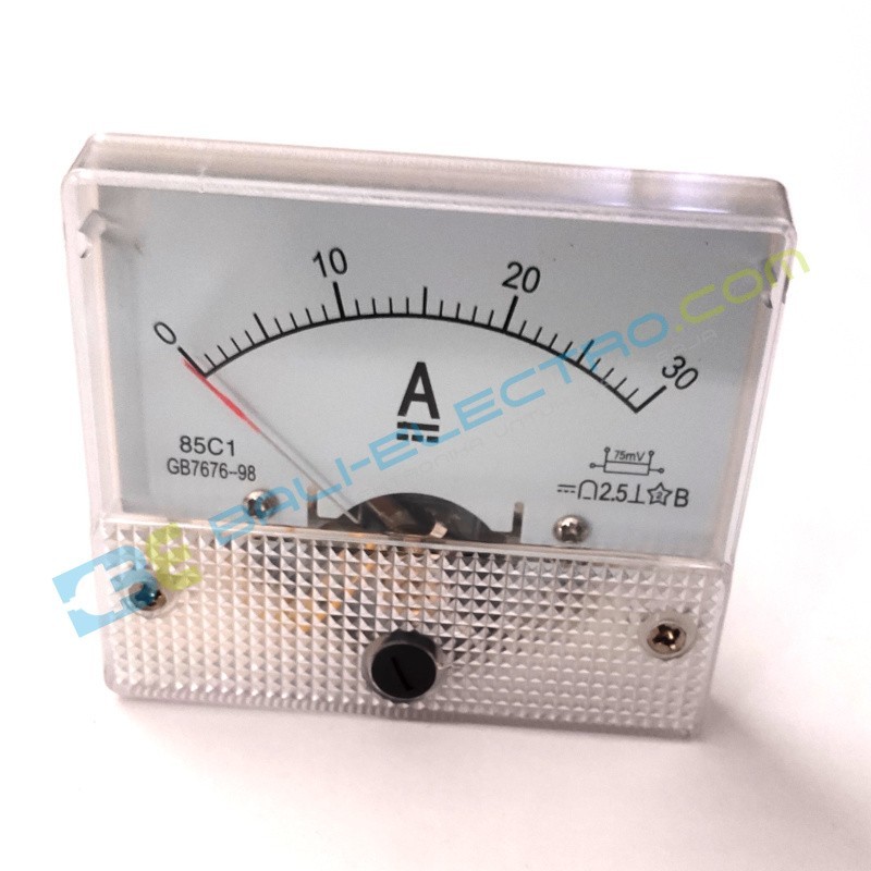 Jual Kepala Ammeter Tipe DC / 30A 75mv Shunt  di Denpasar Bali
