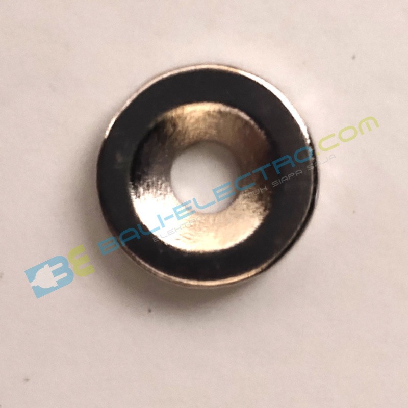 Jual Magnet Neodymium Bulat Lubang 10x2mm  di Denpasar Bali