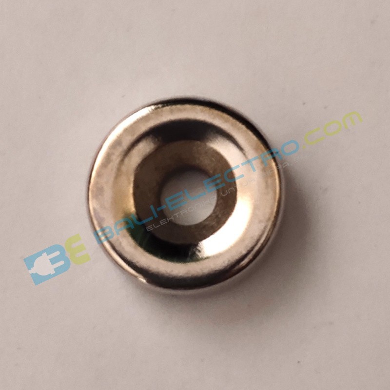 Jual Magnet Neodymium Bulat Lubang 15x5mm di Denpasar Bali