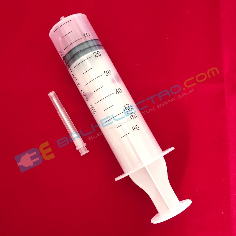 Jual Jarum Suntik Cairan PCB – 50ml + Jarum di Denpasar Bali