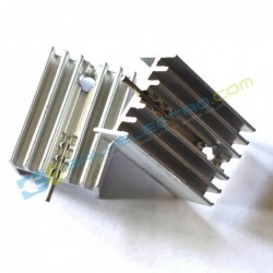 Jual Heatsink 21x15x10mm (TO-220) – Putih di Denpasar Bali