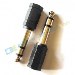 Jual Adaptor Headphone 6.5 ke 3.5 Hitam di Denpasar Bali