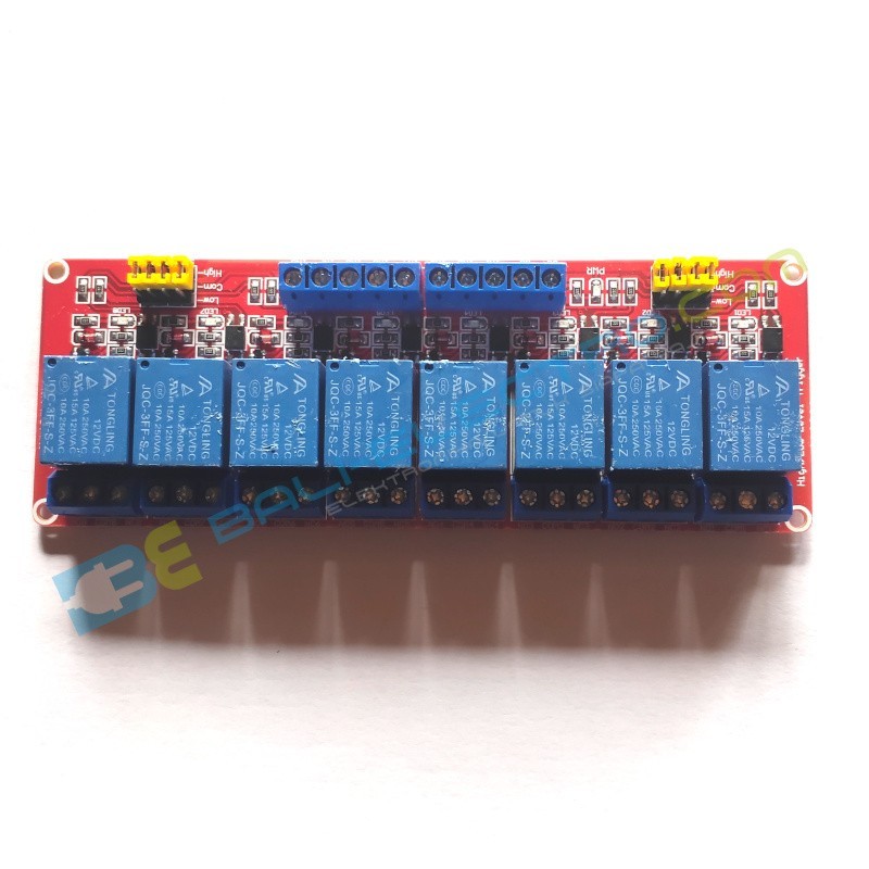 Jual Mod. Relay Hig/Low 12V – 8 Ch di Denpasar Bali