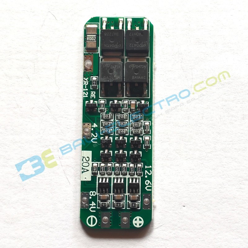 Jual Protection Board Lithium – 20A – PCB Hijau di Denpasar Bali