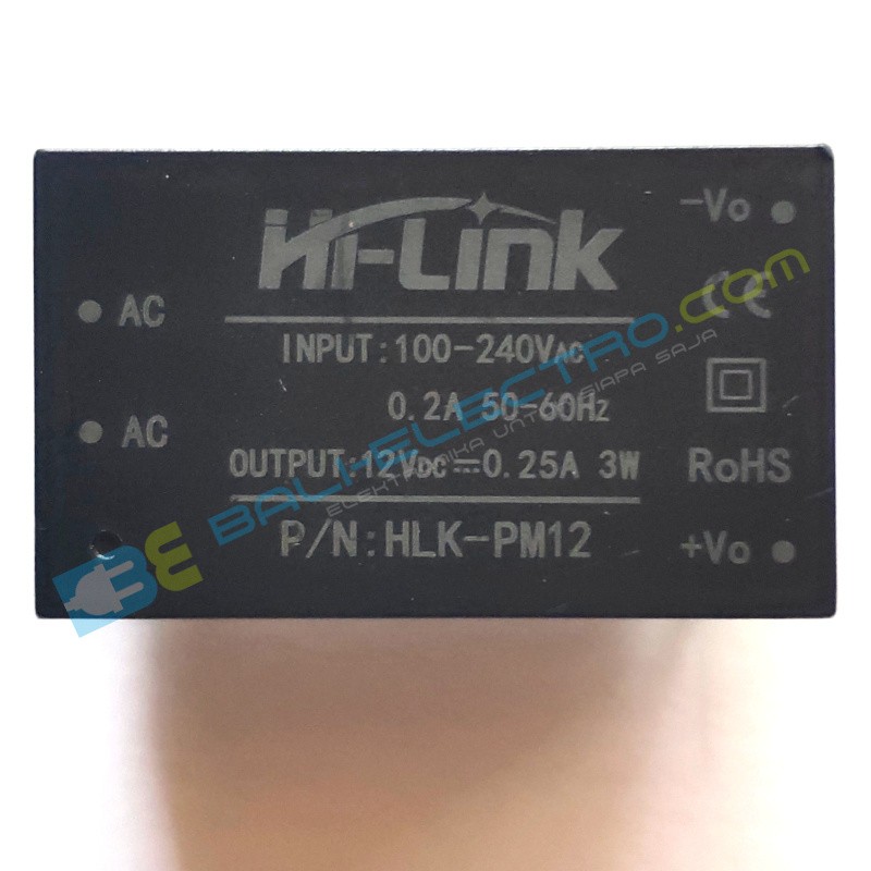 Jual Modul Daya 220V - 5V AC-DC HLK-PM12 di Denpasar Bali