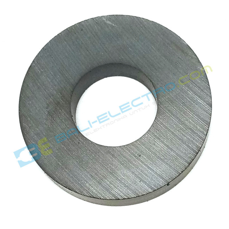 Jual Magnet Bulat Hitam Lubang 50x10mm di Denpasar Bali